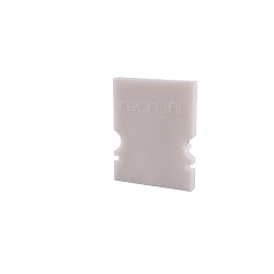 Endcaps H-AU-02-10, 16 mm, 2 items, white