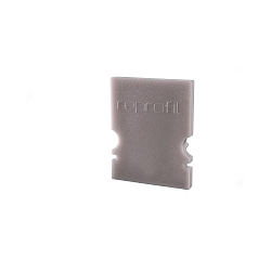 Endcaps H-AU-02-10, 16 mm, 2 items, grey