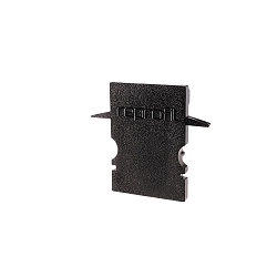 Endcaps H-ET-02-08, 23 mm, 2 items, black