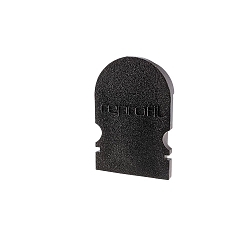 Endcaps R-AU-02-10, 16 mm, 2 items, black