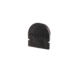 Endcaps R-AU-01-08, 14 mm, 2 items, black