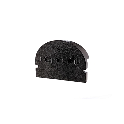 Endcaps R-AU-01-15, 21 mm, 2 items, black