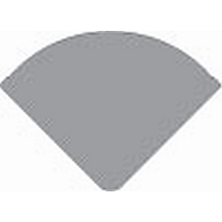 End cap R-AV-05-12 set 2 pcs., silver