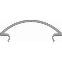 Cover R-05-15, BxH: 46,1x11,6mm, white satined, 200cm