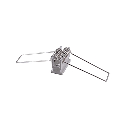 Slot nut with tension springs set 2 items, silver