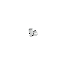 Universal Retaining clip (swivelling) set 2 items, silver
