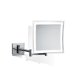 mirror with lighting BS 84 TOUCH LED 5-fold, square IP 20, chrome 