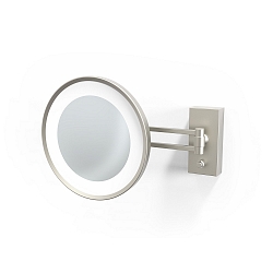 mirror with lighting BS 36 LED 5-fold IP 44, nickel satined 