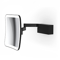 mirror with lighting VISION S mirror with 5x magnification IP44, black matt 