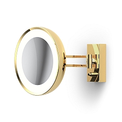 mirror with lighting BS 36 LED 7-fold IP 44, gold 