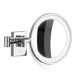 mirror with lighting BS 40 LED 7-fold IP 44, chrome 