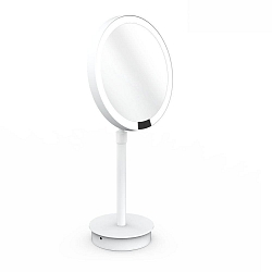 mirror with lighting JUST LOOK PLUS SR mirror with 5x magnification IP20, white matt dimmable