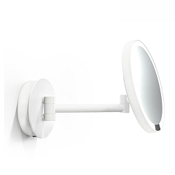 mirror with lighting JUST LOOK PLUS WD mirror with 7x magnification IP20, white matt dimmable