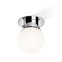 Ceiling luminaire GLOBE 20, E27, IP44, chrome