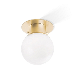 ceiling luminaire GLOBE 20 E27 IP 44, gold matt 