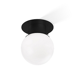 Ceiling luminaire GLOBE 20, E27, IP44, black matt