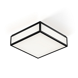 LED Ceiling / Wall luminaire BAUHAUS 3 N LED, 25W, 3000K, IP44, black matt
