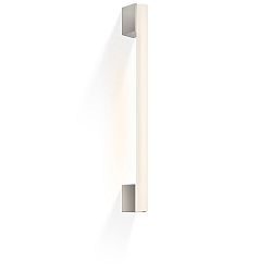 Wall luminaire OMEGA 20, 1x S14s, 60-100cm, 2 sockets, IP20, nickel satin
