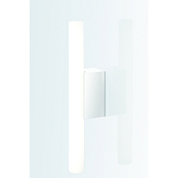 Wall luminaire OMEGA 2, 1x S14d, 30-60cm, 1 socket, IP20, white matt
