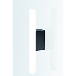 Wall luminaire OMEGA 2, 1x S14d, 30-60cm, 1 socket, IP20, black matt