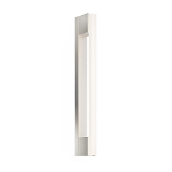 Wall luminaire OMEGA 50, S14s, 50cm, 2 sockets, IP20, nickel satin
