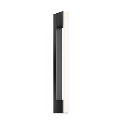 Wall luminaire OMEGA 50, S14s, 50cm, 2 sockets, IP20, black matt