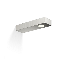 LED Wall luminaire FLAT 2 LED, 7W, 3000K, 370lm, IP44, nickel satin