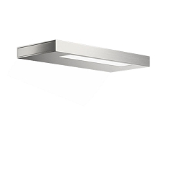 LED Wall luminaire SLIM 24 N LED, 8W, 3000K, 1280lm, IP44, nickel satin