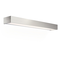 LED Wall luminaire BOX 60 N LED, 32,8W, 3000K, 4960lm, IP44, nickel satin