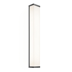 LED Wall luminaire MANHATTAN 60 N LED, 16,4W, 3000K, 2500lm, IP44, black matt