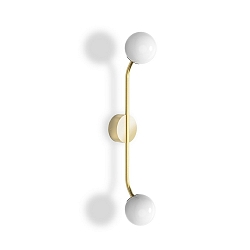 Wall luminaire PEP TWO, G9, IP20, gold matt