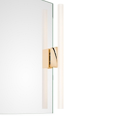 Mirror luminaire OMEGA 1, 1x S14d, 30-60cm, 1 socket, IP20, gold 24 carat