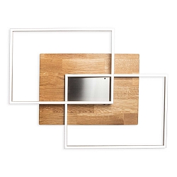 Ceiling luminaire PANAMA L, 2x 20W, 2200lm, oak natural