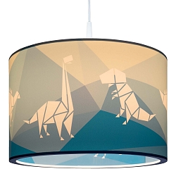 Pendant luminaire DINOS 25/40, E27, blue