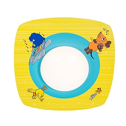 ceiling luminaire MAUS, yellow, petrol