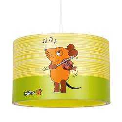 Pendant luminaire MAUS 25/40, E27, green, yellow