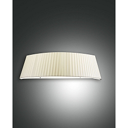 Fabas Luce DOROTEA Wall luminaire, E27, height: 16cm, Pleating beige