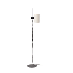 floor lamp GUADALUPE E27 IP20, beige, black matt 
