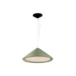 pendant luminaire SAIGON IN 3 flames E27 IP20, olive green, black matt 