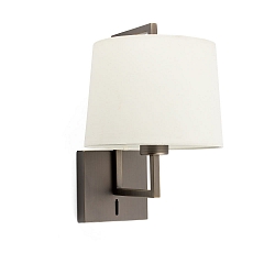 wall luminaire FRAME E27 IP20, beige, antique gold 