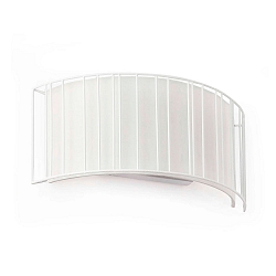 wall luminaire LINDA 2 flames E27 IP20, beige, white matt 