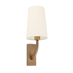 wall luminaire REM E27 IP20, beige, antique gold 