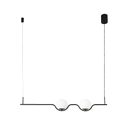 pendant luminaire LE VITA LED IP20, black matt 