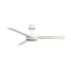 Ceiling fan BARTH with remote control IP20, white matt