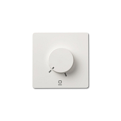 radio wall switch with output for radio control signal (RF), white matt