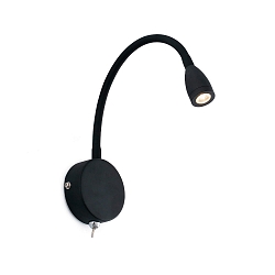 wall luminaire LOKE LED IP20, black matt 
