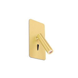 wall recessed luminaire SUAU LED IP20, gold, satined 