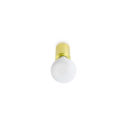 wall luminaire TEN E27 IP20, gold, satined 