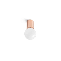 wall luminaire TEN E27 IP20, glossy, copper 