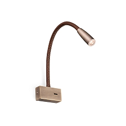 wall luminaire LEAD LED IP20, antique gold 